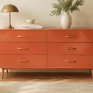 Coral Lowboy Six-Drawer