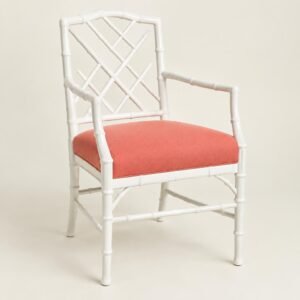 White Bamboo Armchair